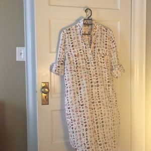 Gap Ladybug print cotton shirt dress
